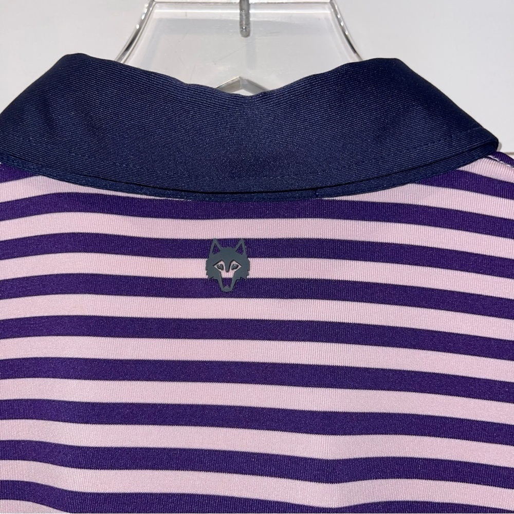 Greyson Bixby Santa Ana Performance Striped Polo Shirt Mens Size Medium - Picture 5 of 7